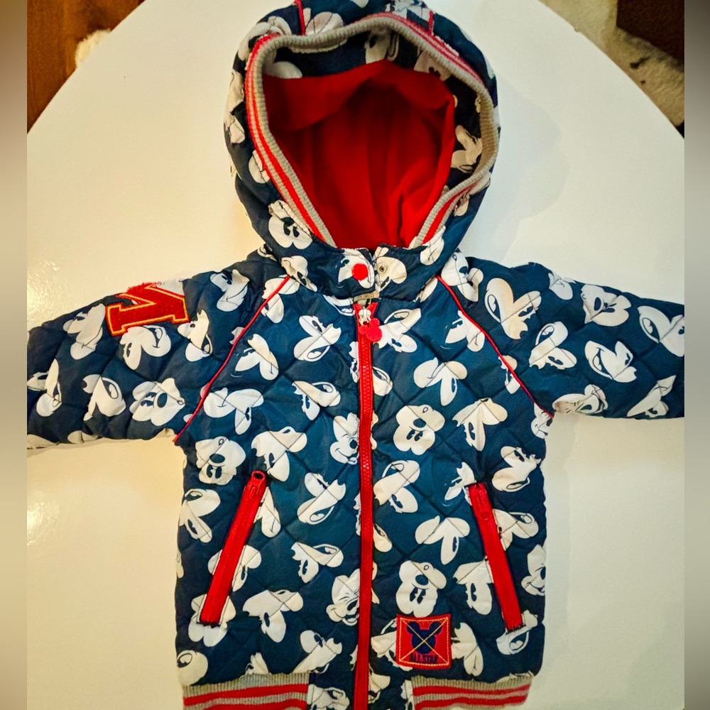 Toddler Mickey Mouse Fall/Winter Coat Navy Blue